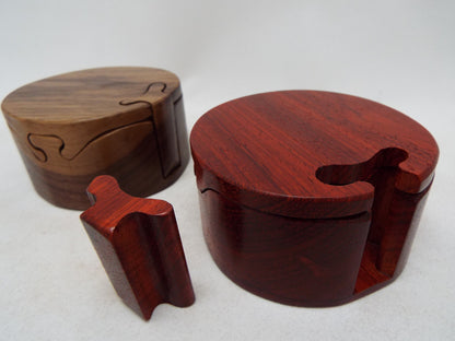 Meduim Round Wooden Key Box