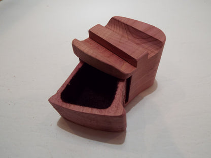 Aromatic Cedar Wood Box: 5th Anniversary Gift with Heart Key