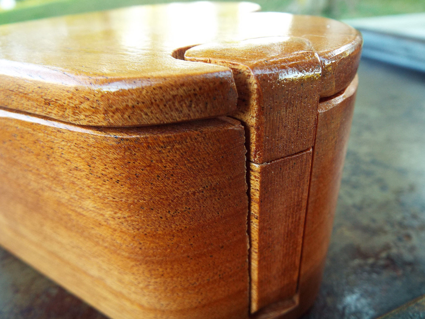 Wood Anniversary large heart for that special someone, wooden jewelry treasure puzzle box, anniversary gift, romantic gift for him or her