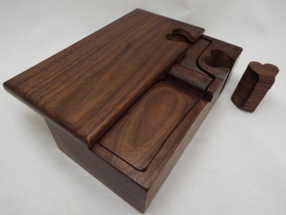 40th Anniversary Walnut Puzzle Box, Handmade Wooden Gift