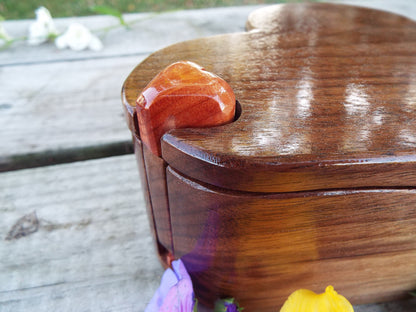 Wood Anniversary large heart for that special someone, wooden jewelry treasure puzzle box, anniversary gift, romantic gift for him or her