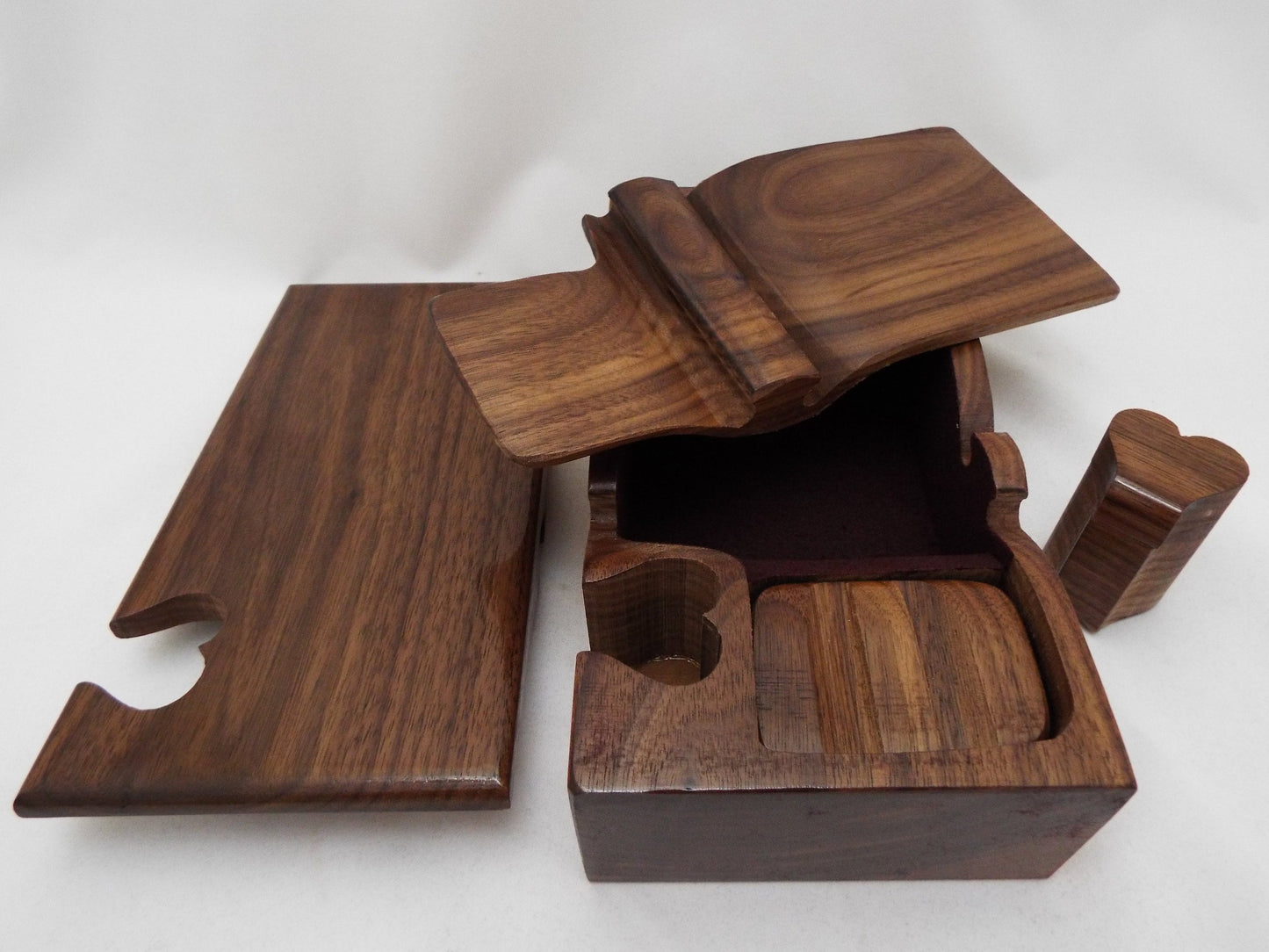40th Anniversary Walnut Puzzle Box, Handmade Wooden Gift