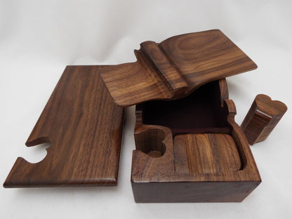40th Anniversary Walnut Puzzle Box, Handmade Wooden Gift