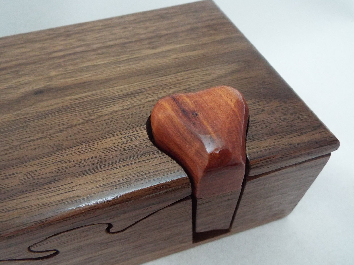40th Anniversary Walnut Puzzle Box, Handmade Wooden Gift