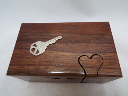 40th Anniversary Walnut Puzzle Box, Handmade Wooden Gift