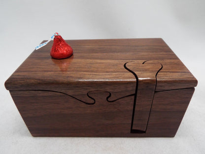 40th Anniversary Walnut Puzzle Box, Handmade Wooden Gift