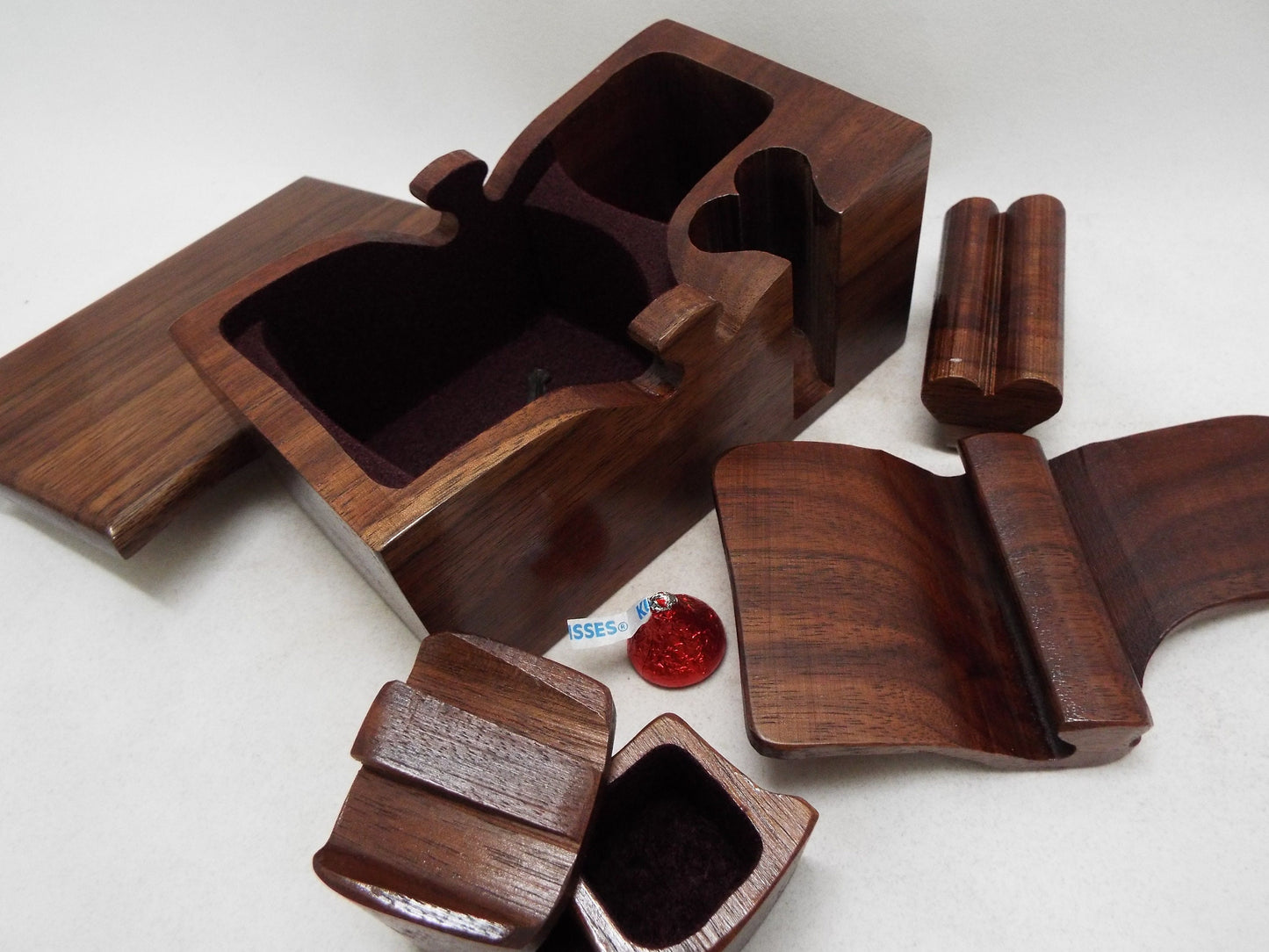 Aromatic Cedar Wood Box: 5th Anniversary Gift with Heart Key