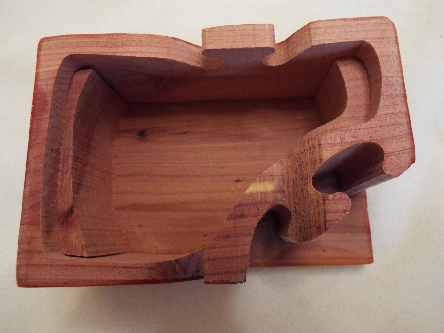 Handmade Custom Aromatic Red Cedar Wooden Puzzle Box for niece, nephew or grandchild.