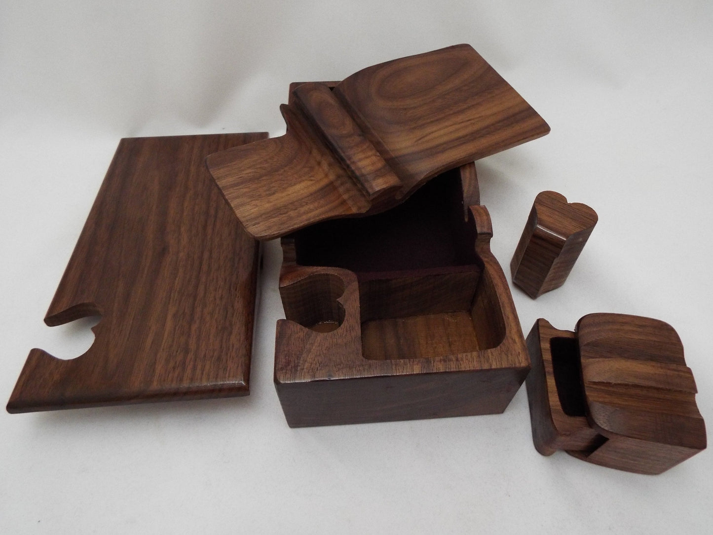 40th Anniversary Walnut Puzzle Box, Handmade Wooden Gift